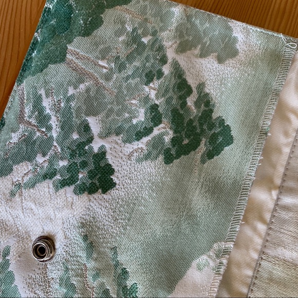Vintage Silk Obi Forest Clutch Bag in Green - Picture 7 of 9